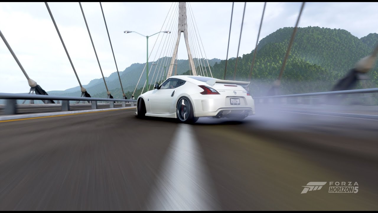 Tour in Forza Horizon 5 world by Nismo Z34 1270 HP - Logitech G923