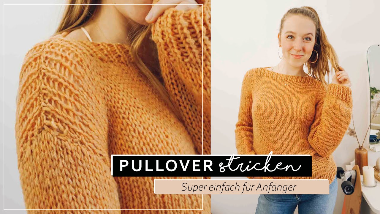 Sehr einfachen Basic PULLOVER stricken | Strickanleitung für Anfänger
