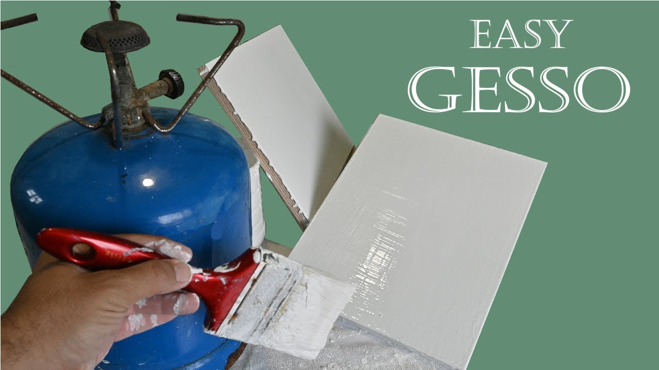 How to make Gesso at home for Oils, Egg Tempera or Acrylics