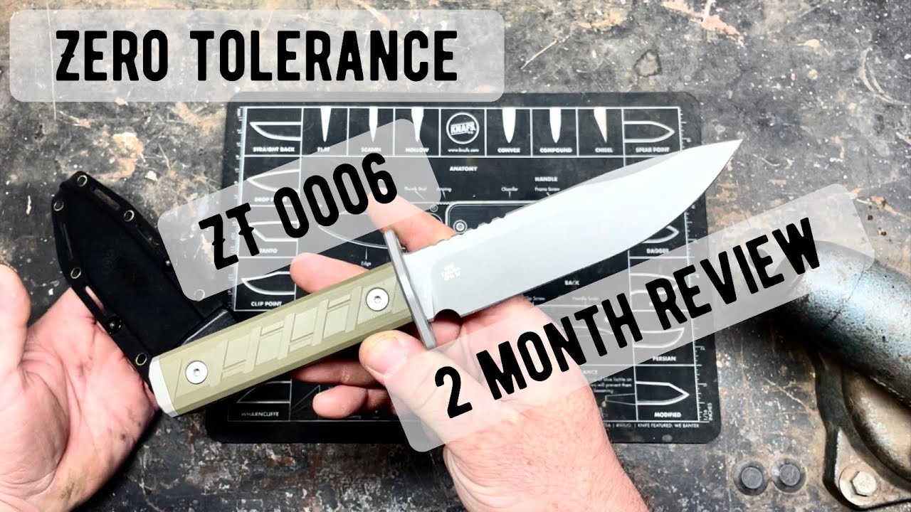 Двухмесячный обзор ножа Zero Tolerance ZT0006 с фиксированным лезвием