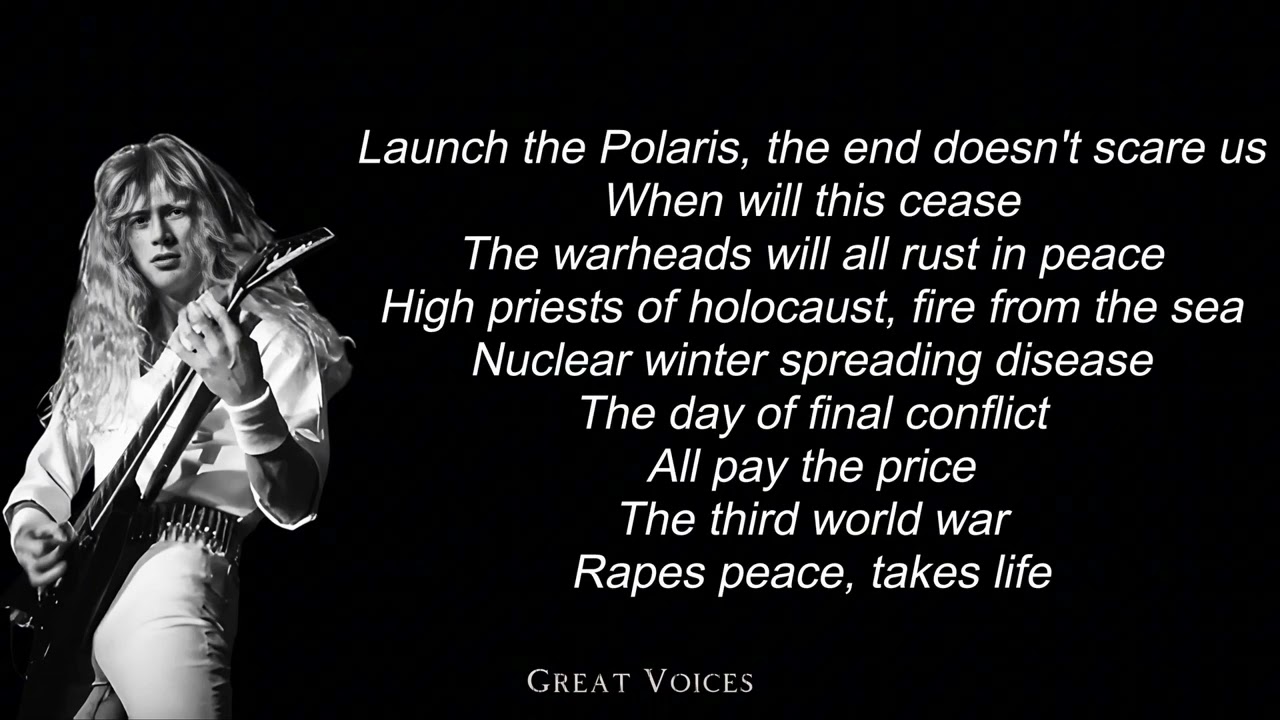 Rust In Peace... Polaris - MEGADETH (Isolated Vocals + Lyrics)
