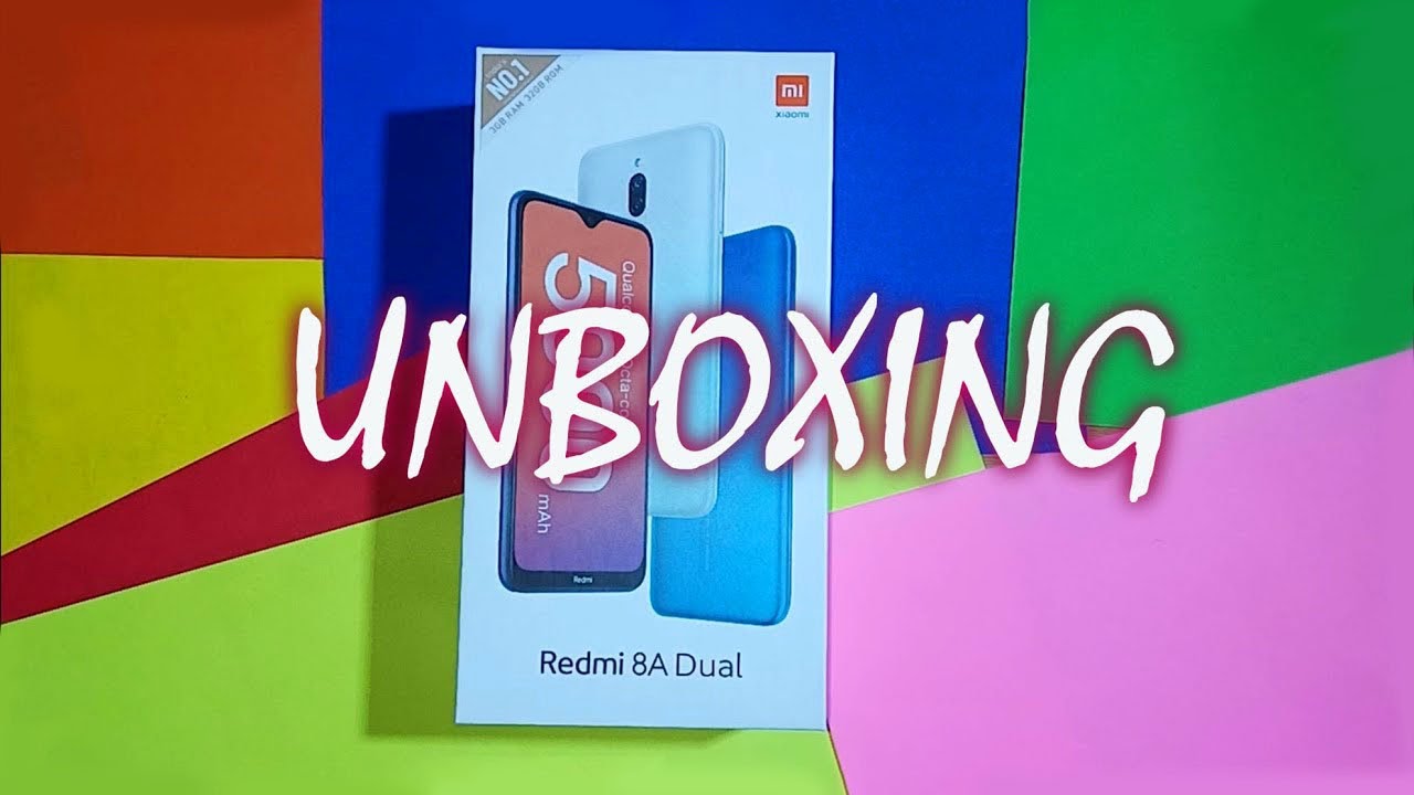 Redmi 8A Dual sea Blue Colour Unboxing in Telugu (2021)