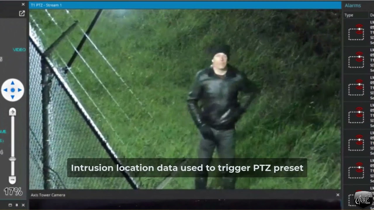 Choice Virtual Guard's Perimeter Intrusion Detection and Deterrence System