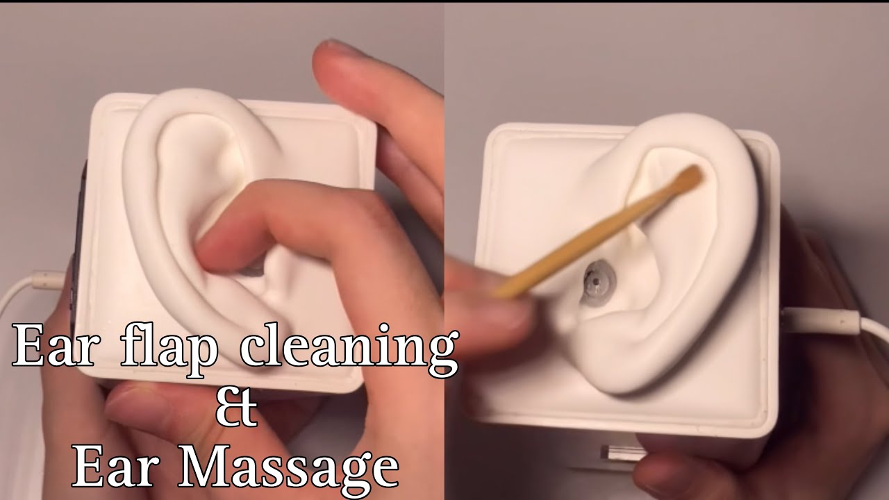 ASMR | 귓바퀴 청소&귀마사지 | SR3D | rough | Ear flap cleaning&Ear massage👂🏻