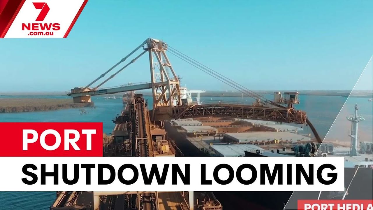 Забастовка в порту Порт-Хедленд угрожает работе BHP | 7NEWS