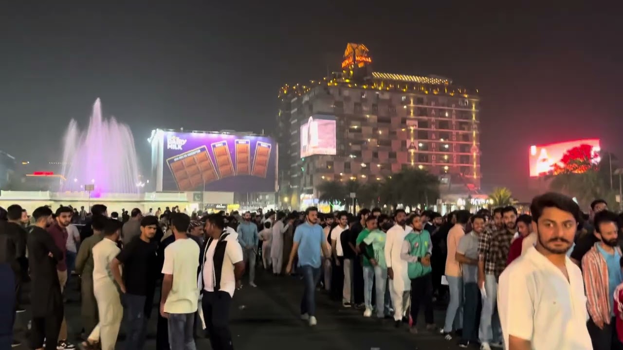 Massive gathering outside of Gaddai Stadium 