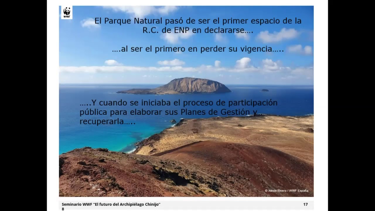 “Presentación del Seminario. Visión general del Archipiélago Chinijo”