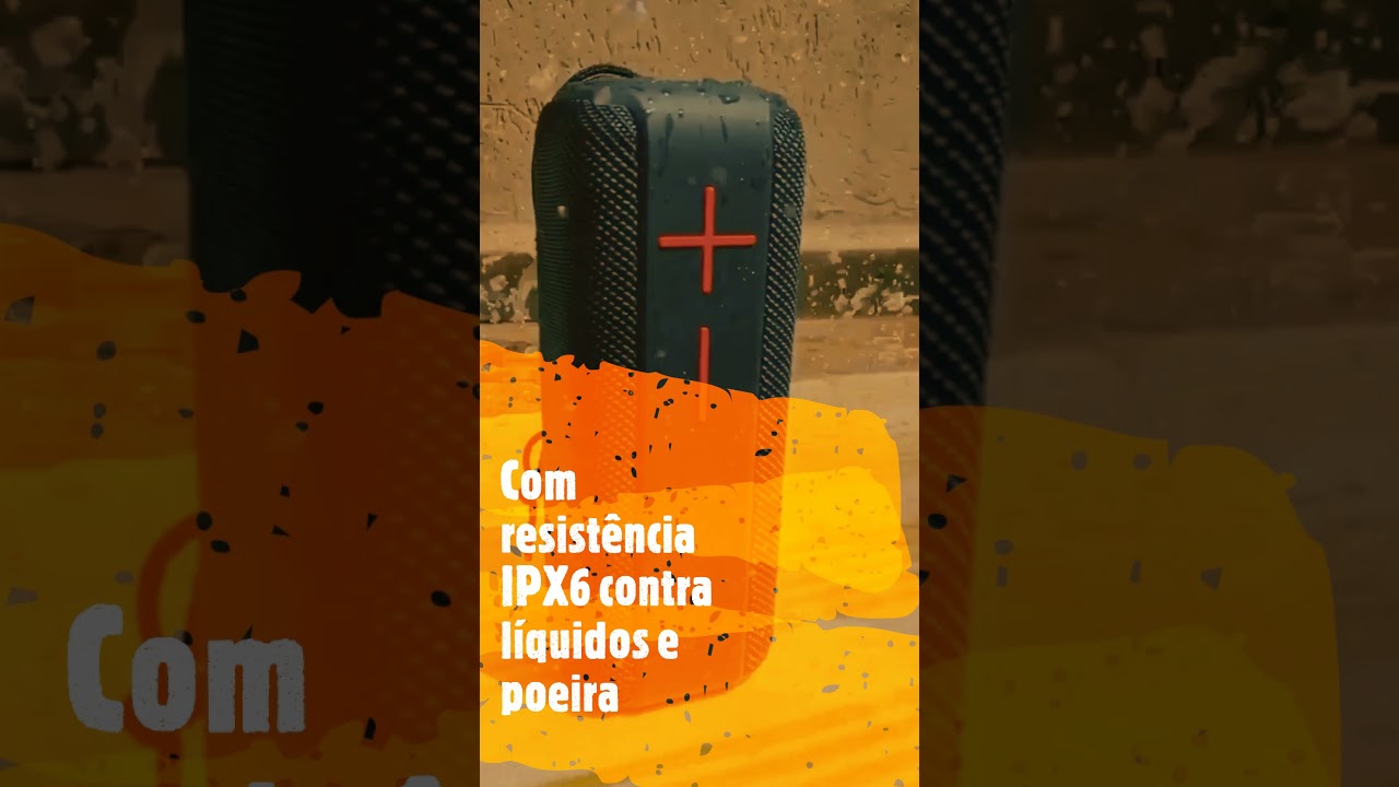 Caixa De Som Kimaster Bluetooth 10w A Prova D'&aacute;gua K450