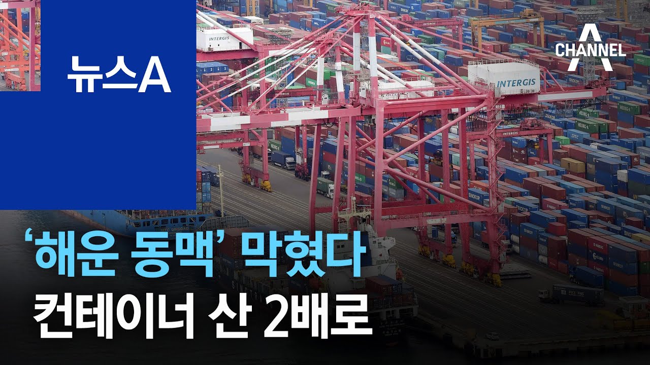 ‘해운 동맥’ 막혔다…부산신항엔 컨테이너 산 2배로 | 뉴스A