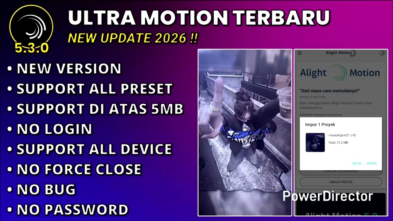 Ultra Motion Mod Apk 5.3.0 VIP Full Unlocked - Alight Motion Mod 5.0.273 Premium Gratis Login Fixed