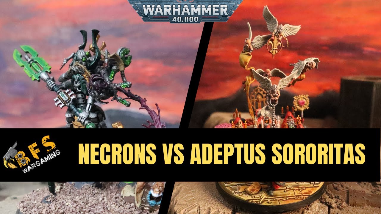 New points Necrons vs Sisters of Battle Warhammer 40k Battle Report.