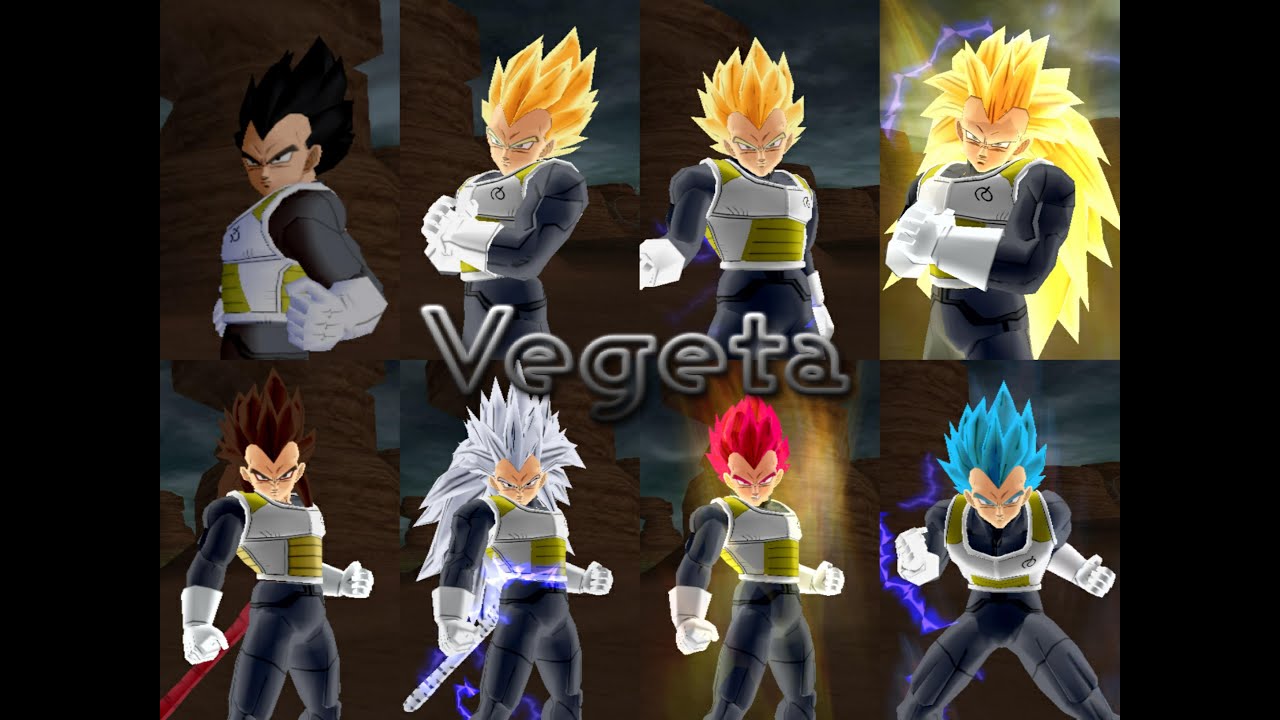 Vegeta FNF all form (HQ)|Dragon Ball Z Budokai Tenkaichi 3