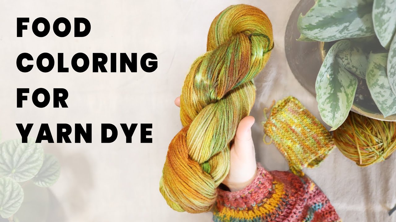 use food coloring to dye yarn - another *beautiful* wool yarn dye experiment  | Last Minute Laura