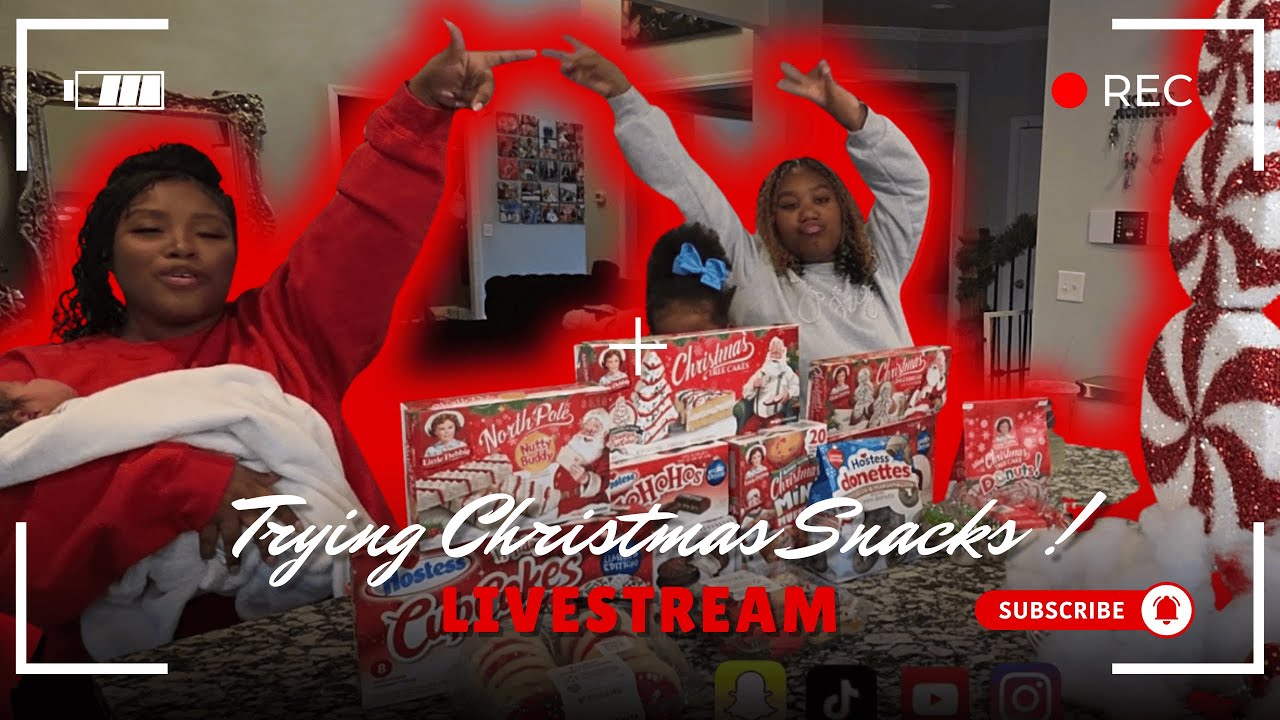 RED VS GREEN + TRYING CHRISTMAS SNACKS WITH TRIN!!!