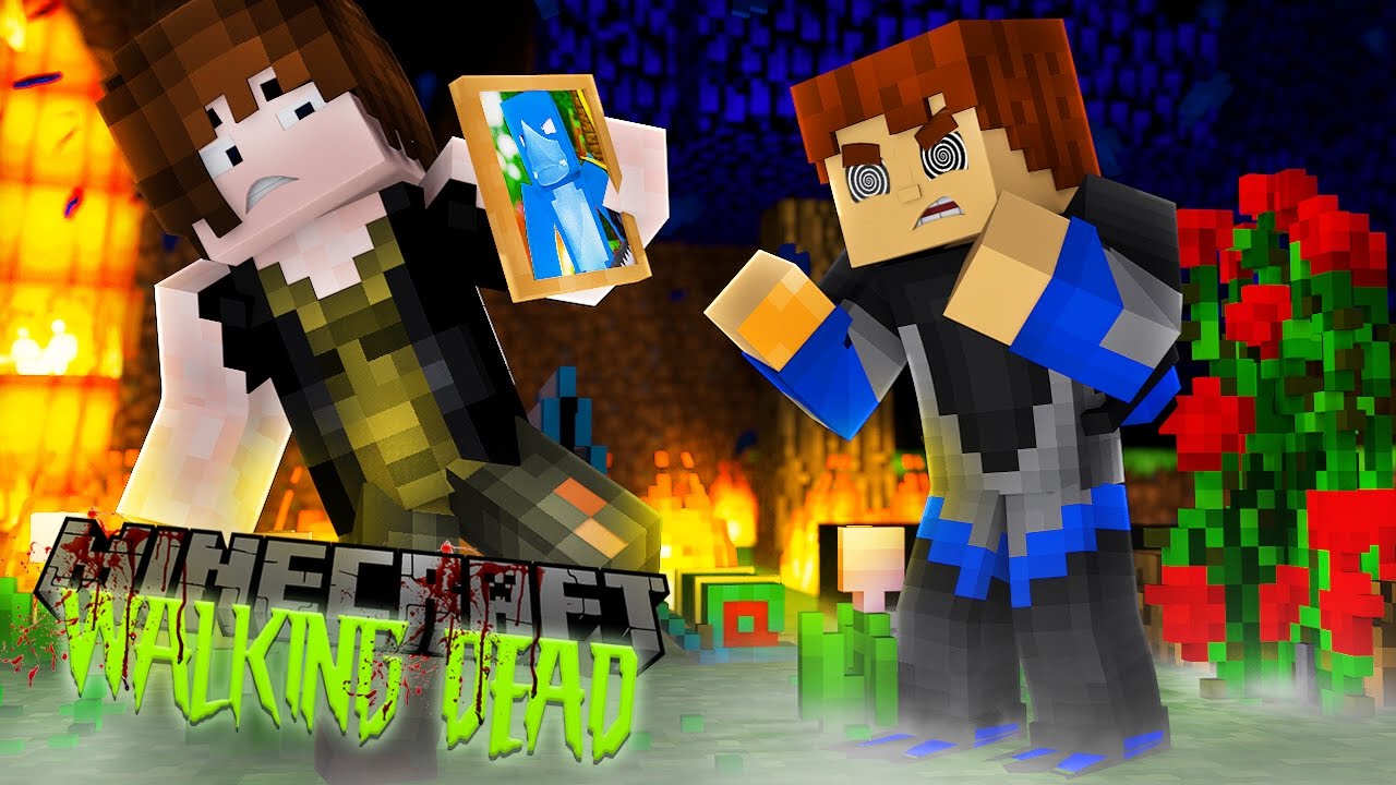 Minecraft THE WALKING DEAD - SCUBA STEVE WANTS TO KILL HIS BEST FRIEND SHARKY!?!