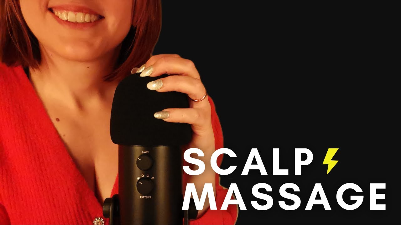 ASMR - RELAXING scalp MASSAGE | slow and fast mic scratching | soft spoken for intense tingles