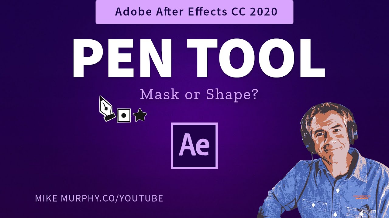 After Effects CC 2020: Pen Tool Mask & Shape Cursor Icons