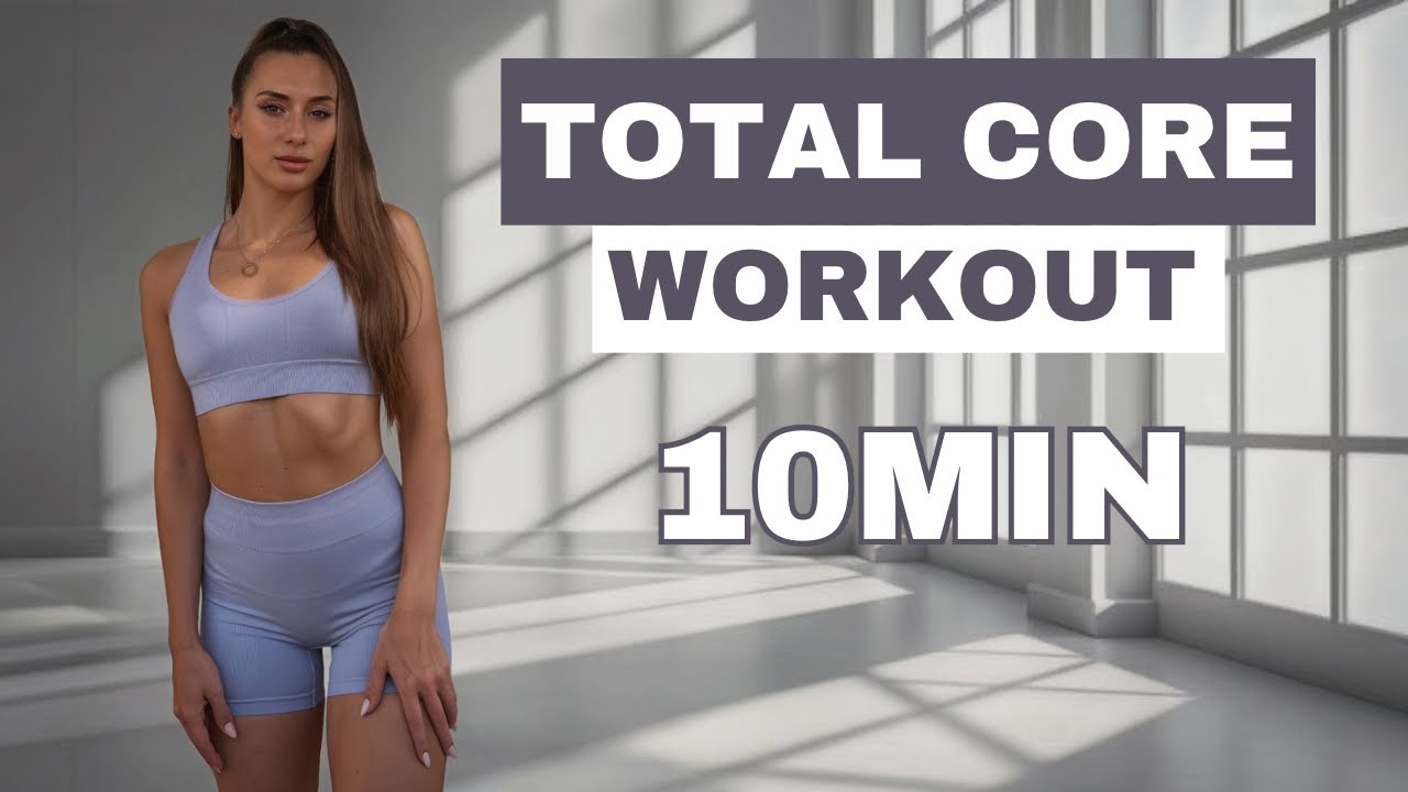 10 MIN TOTAL CORE WORKOUT (No Equipment) - Strengthen Abs & Back at Home