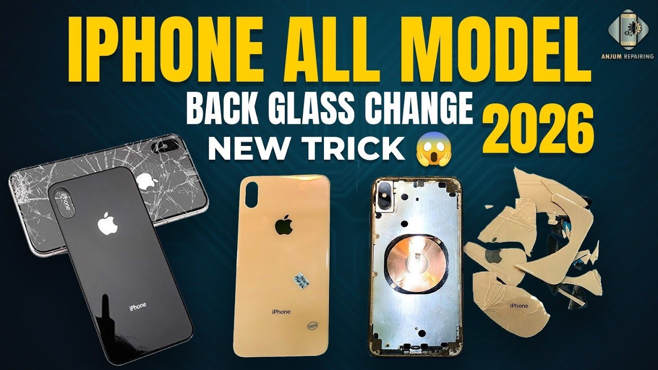 Iphone Back Glass Change New Trick😱 || Iphone Back Glass replacement new method 2026 #ANJUMREPAIRING
