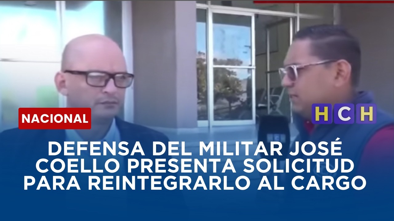 Defensa del militar José Coello presenta solicitud para reintegrarlo al cargo