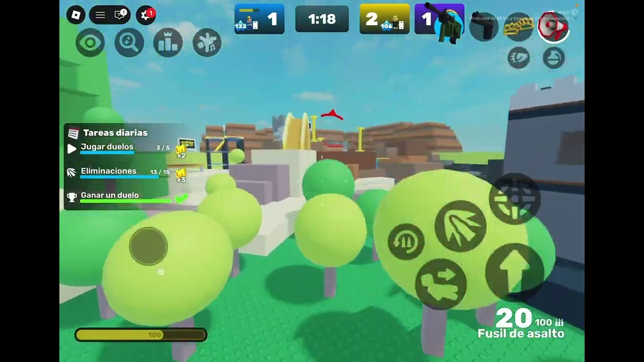 Jugando rivals de default