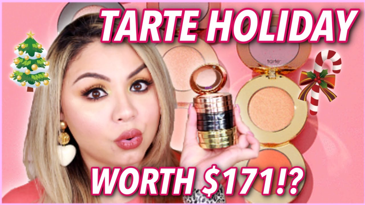 Tarte Holiday 2019! 9 Ways To Shine Cheek Wardrobe Review and Swatches