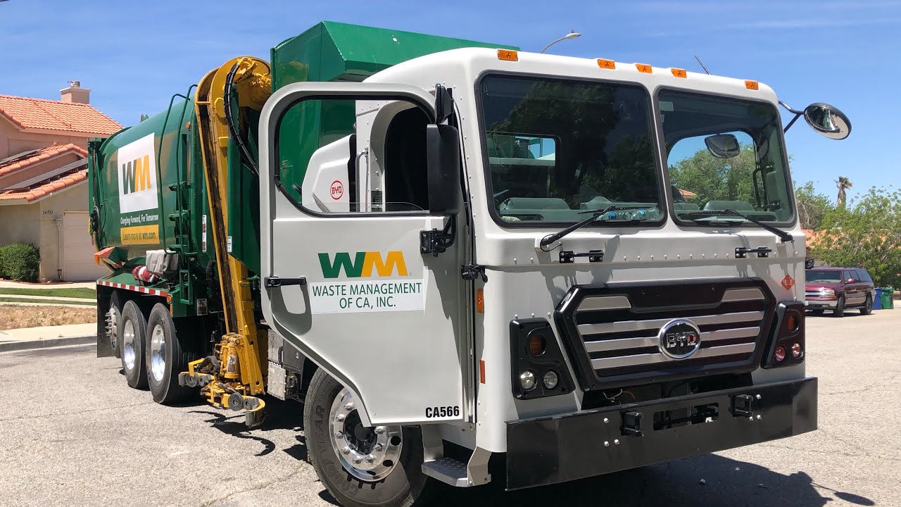 WM’s BYD Amrep Electric Garbage Truck Is Back On The Road!