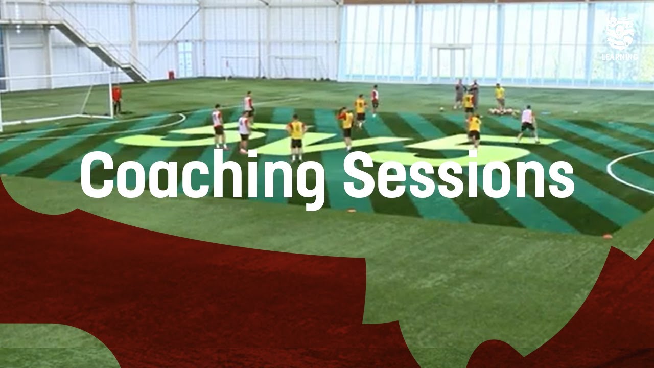 5v5 Attack Versus Defence Football Coaching Session | England Football Learning