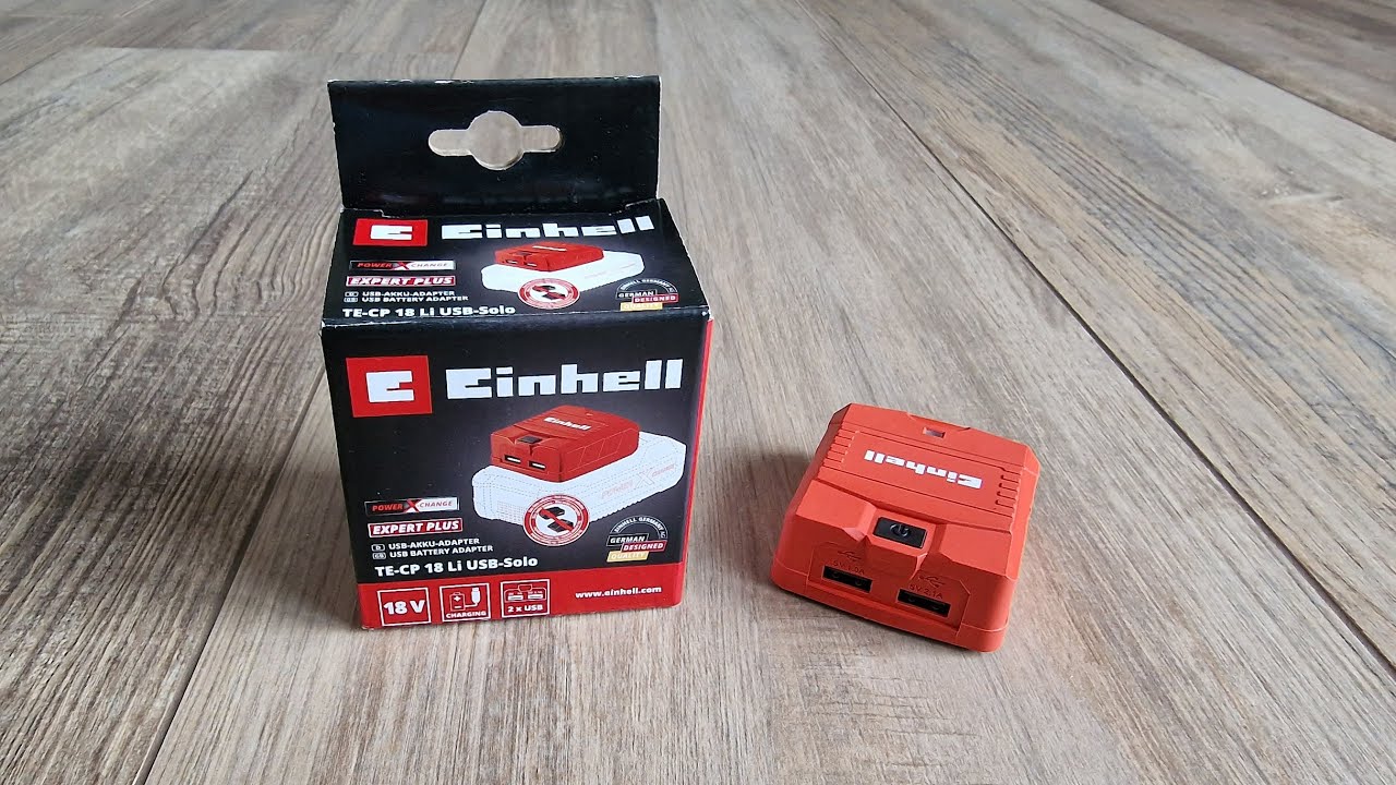 ➡️ Einhell USB Akku Adapter TE-CP 18 Li USB-Solo Test | Notstrom | Strom auf der Baustelle