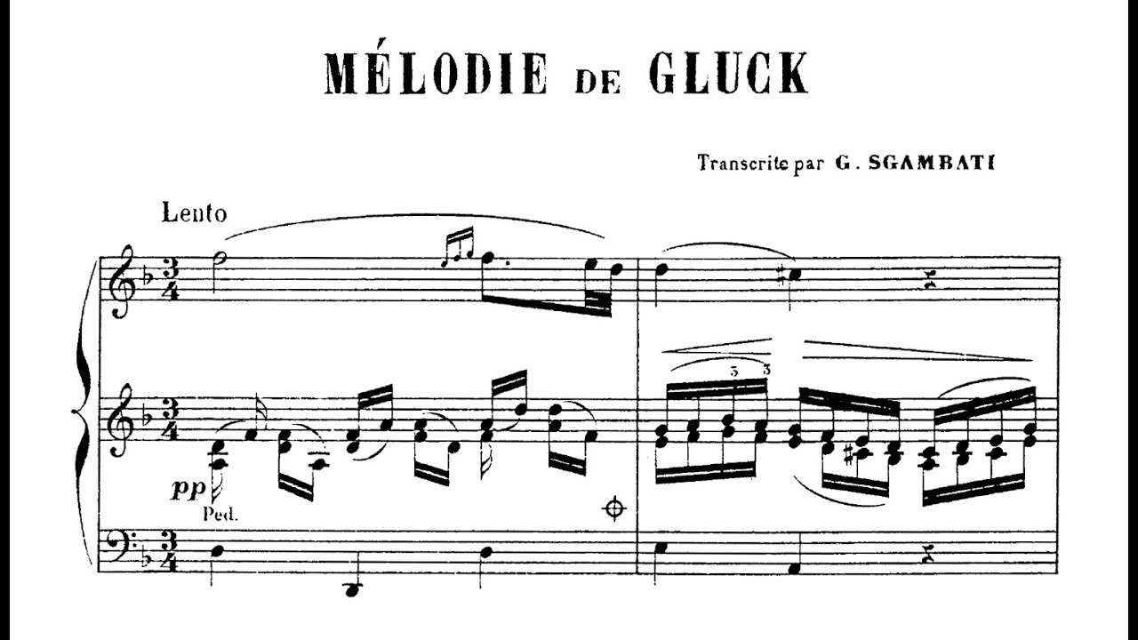 Gluck-Sgambati - Melodia, de Orfeu e Eurídice (Nelson Freire, piano)