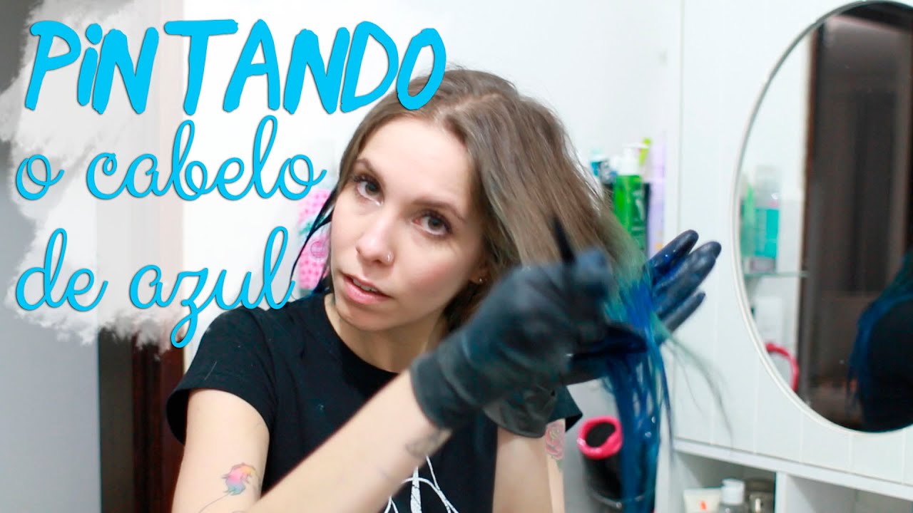 Como pintar o cabelo de azul | Gabbie Fadel