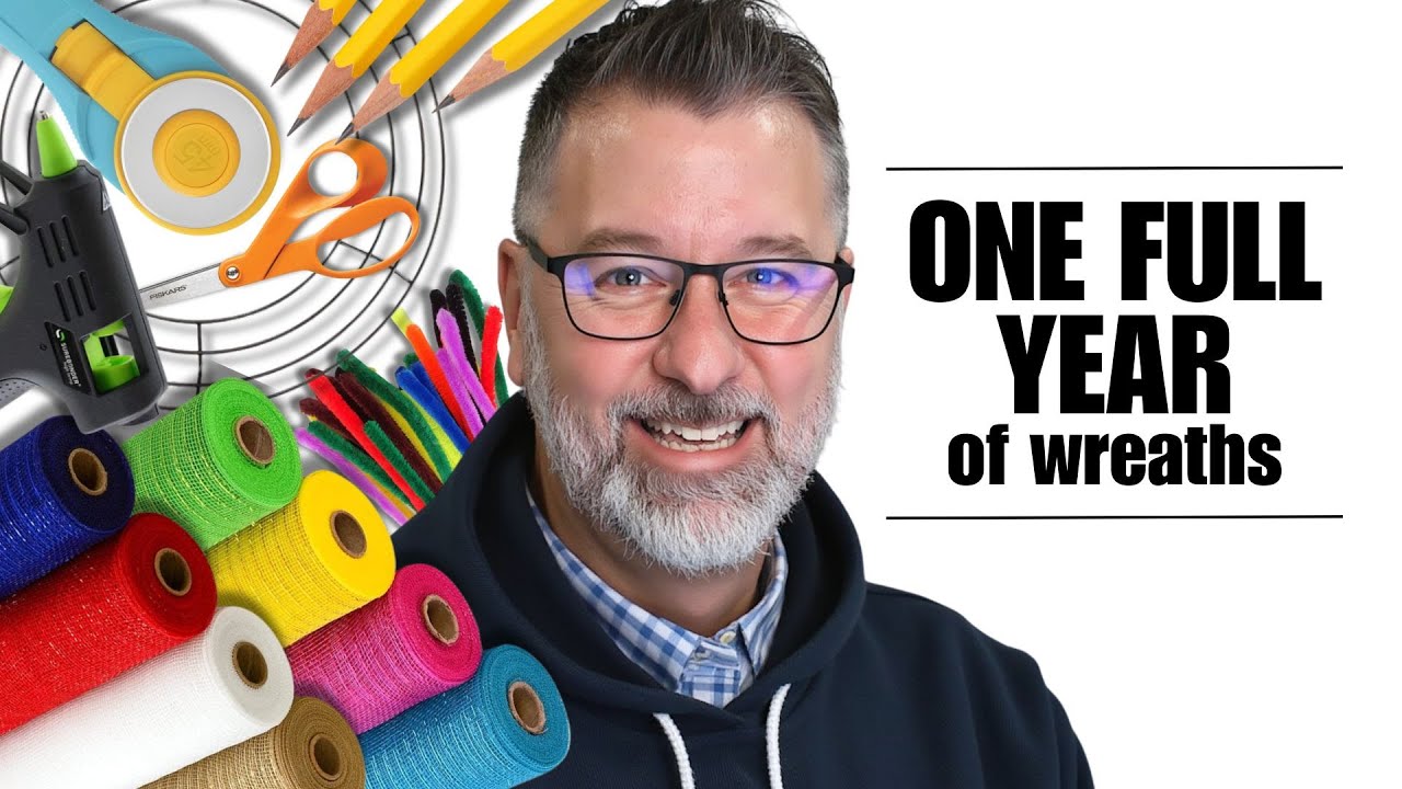 One Full Year Of Wreaths 2024 - 12 Wreaths For The Year - Wreath DIY - #wreath @DavesWreaths