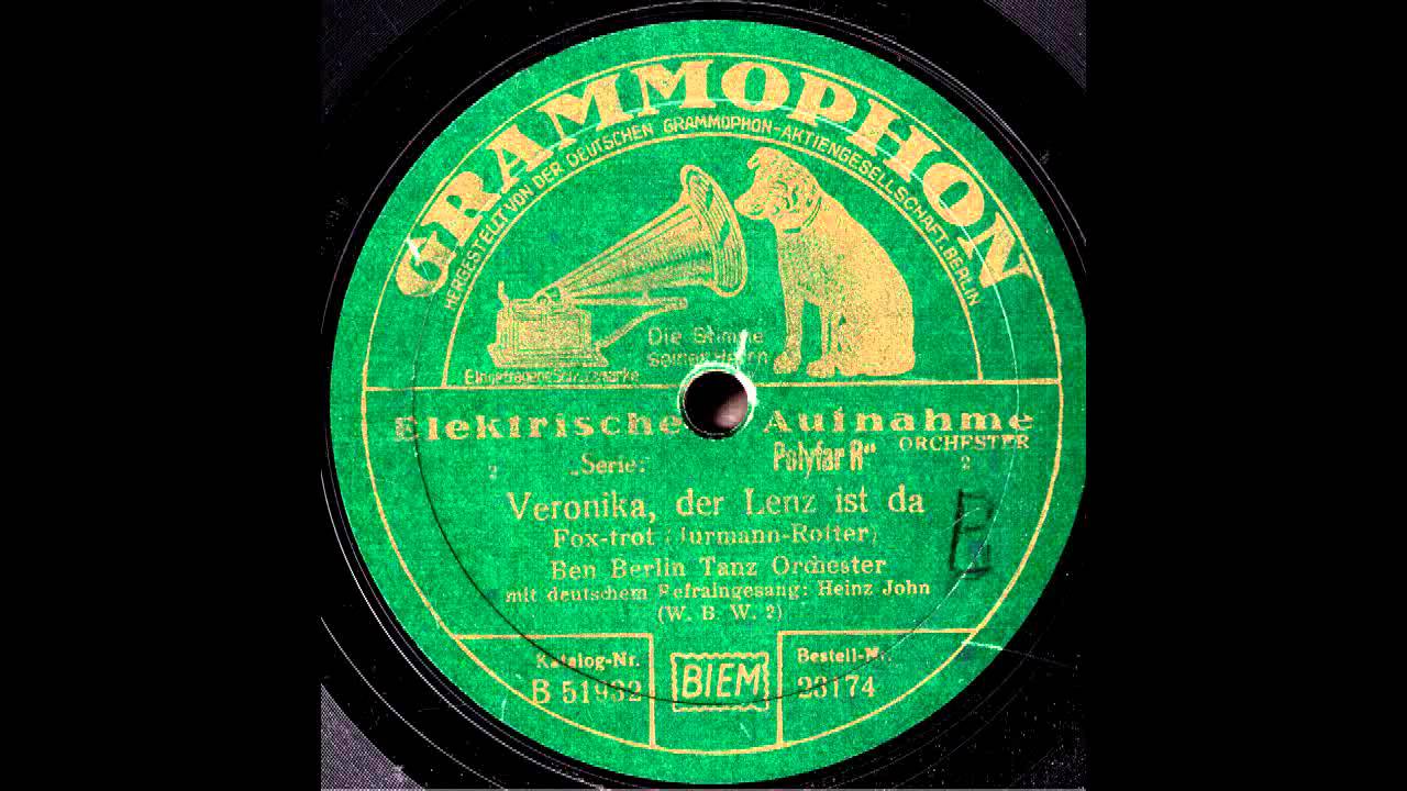 Veronika, der Lenz ist da / Ben Berlin & Tanzorchester, Gesang: John Hendrik