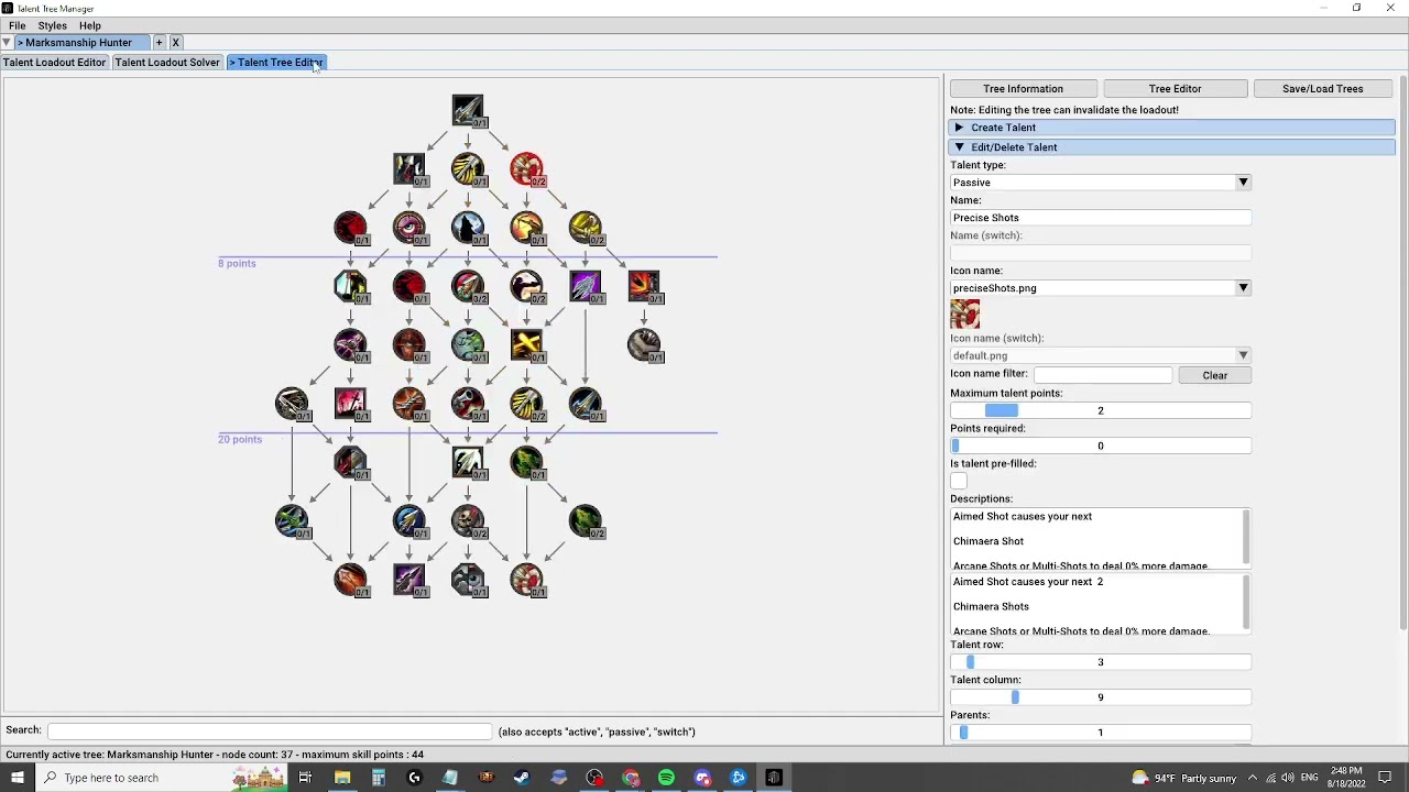 WoW Dragonflight Alpha- Marksmanship Hunter Talent Tree- Design Feedback