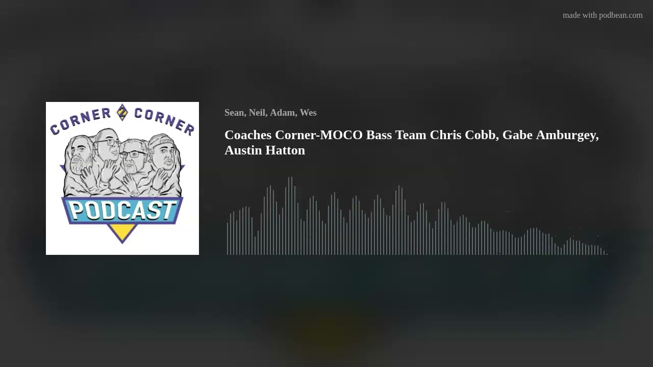 Coaches Corner-MOCO Bass Team Chris Cobb, Gabe Amburgey, Austin Hatton