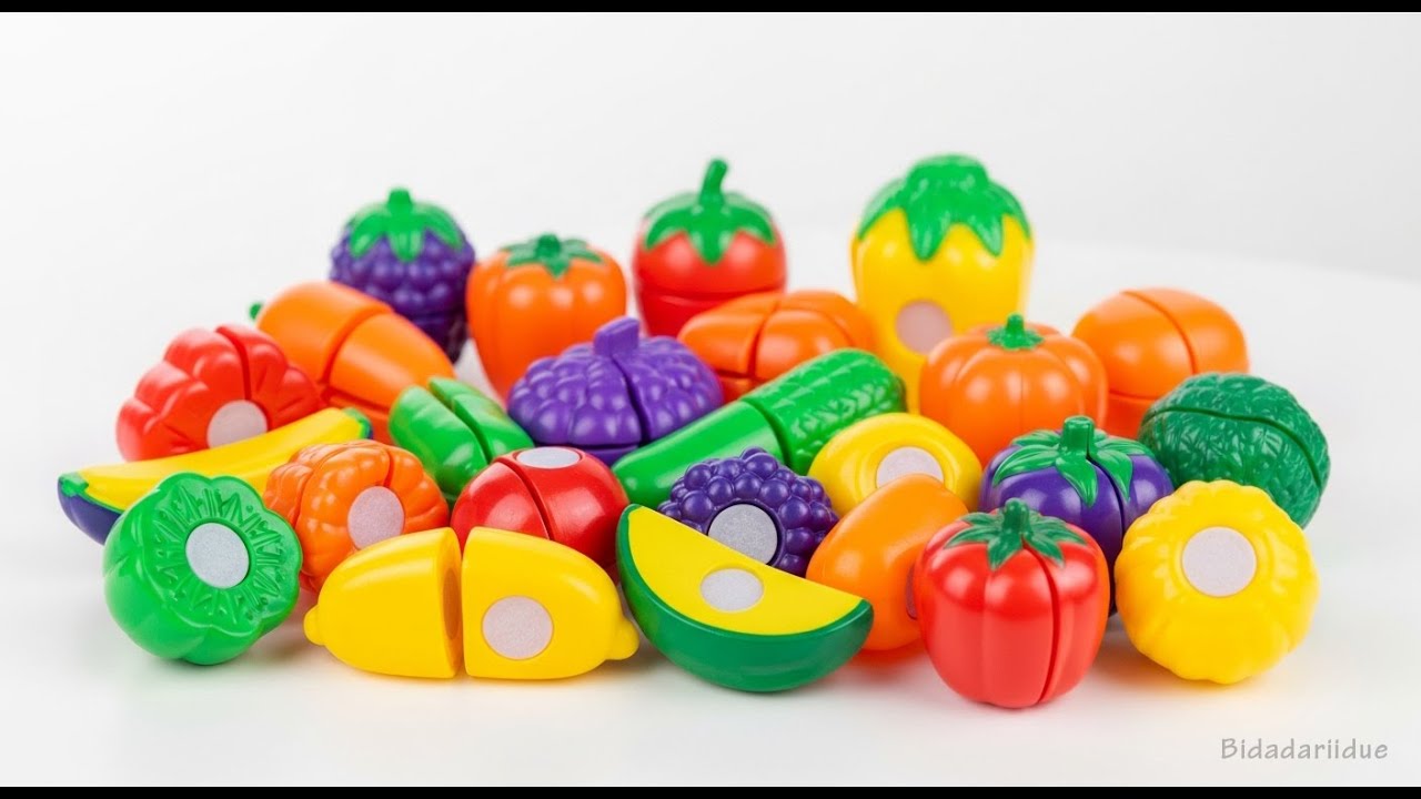 How to Cutting Plastic Fruit Vegetables, Popit | Satisfying Video Popit