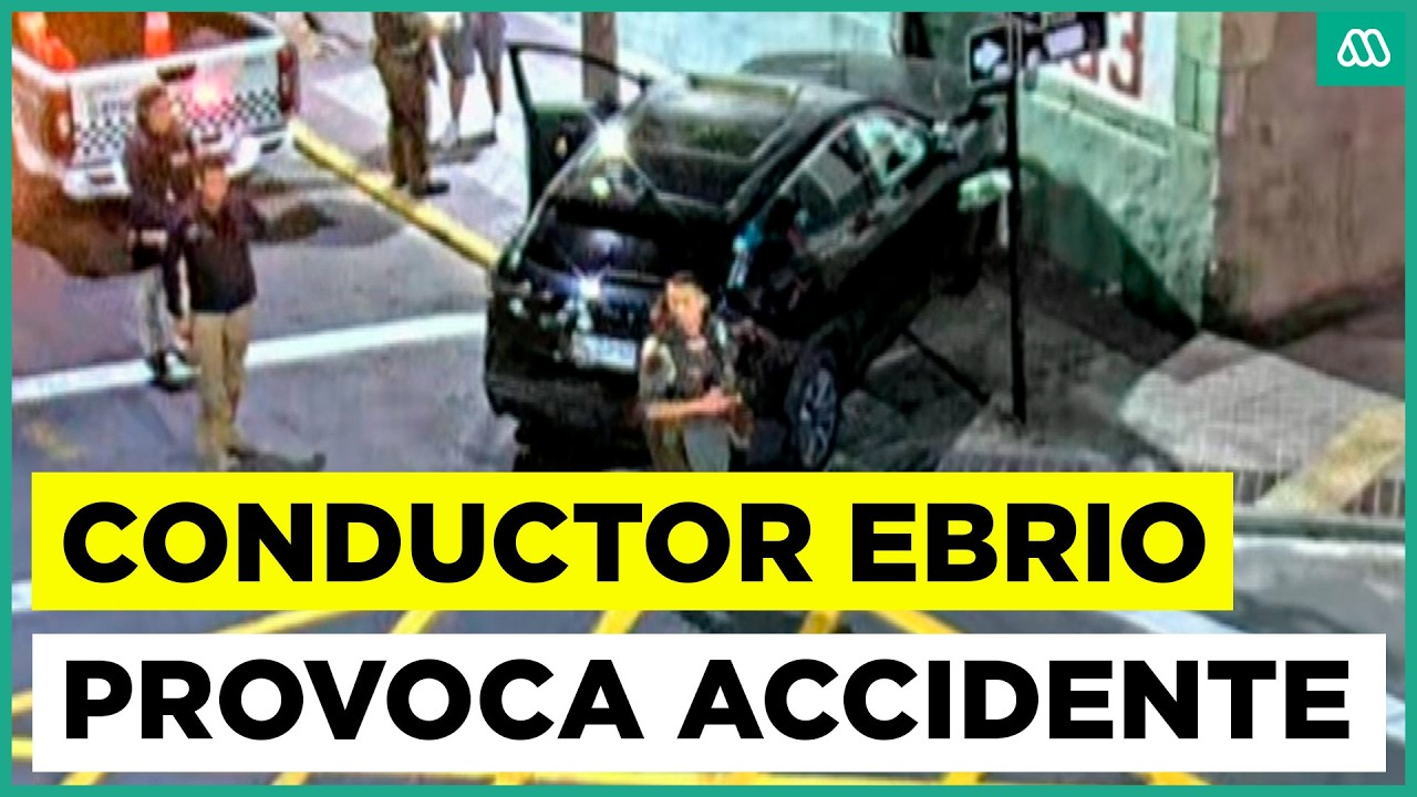 Conductor que manejaba en estado de ebriedad provocó accidente de tránsito en Santiago
