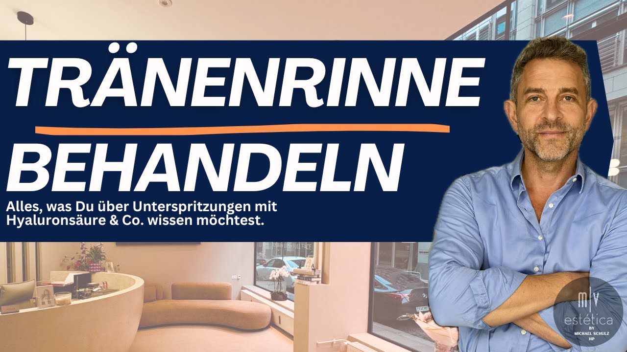 Die Behandlung der Tränenrinne mit Hyaluronsäure.