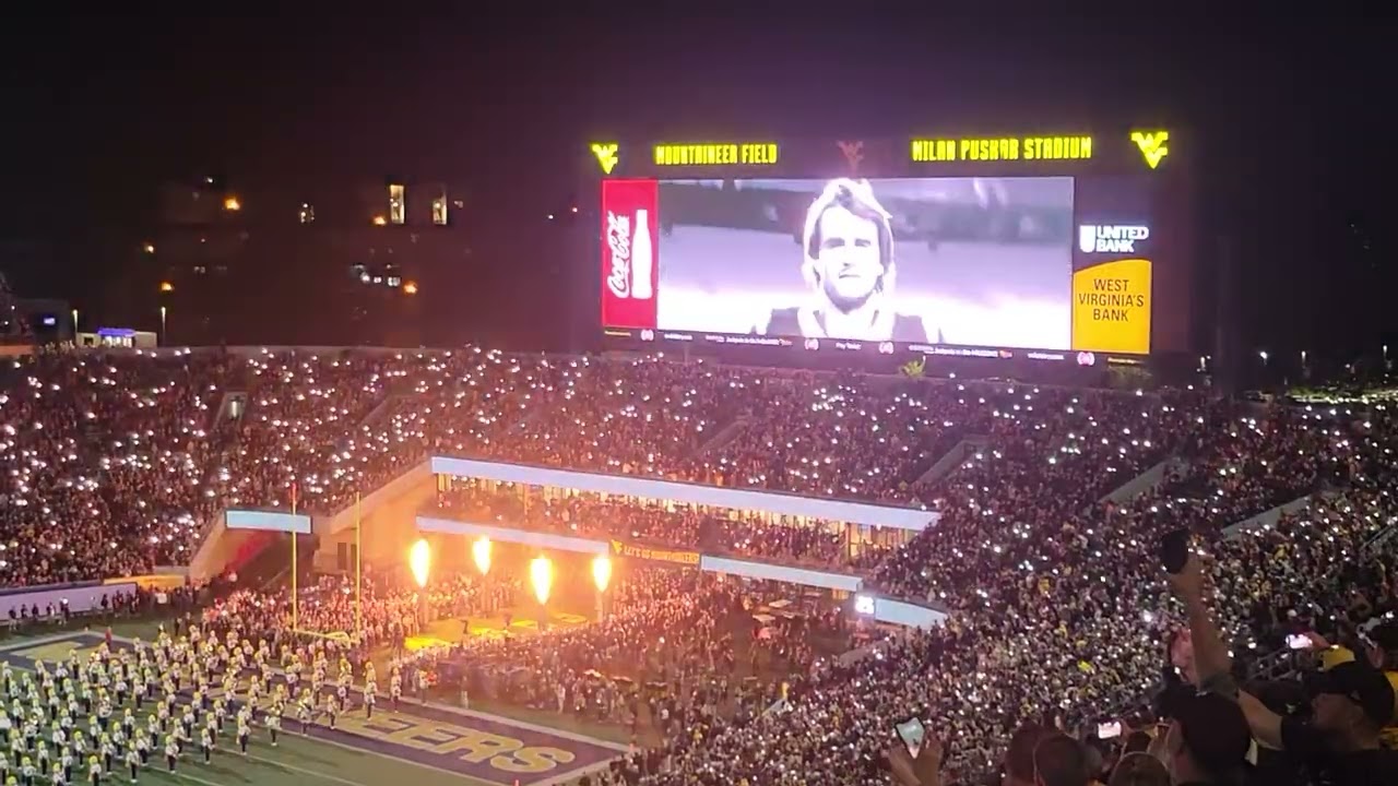 2024 WVU Football COAL RUSH Entrance vs Iowa State