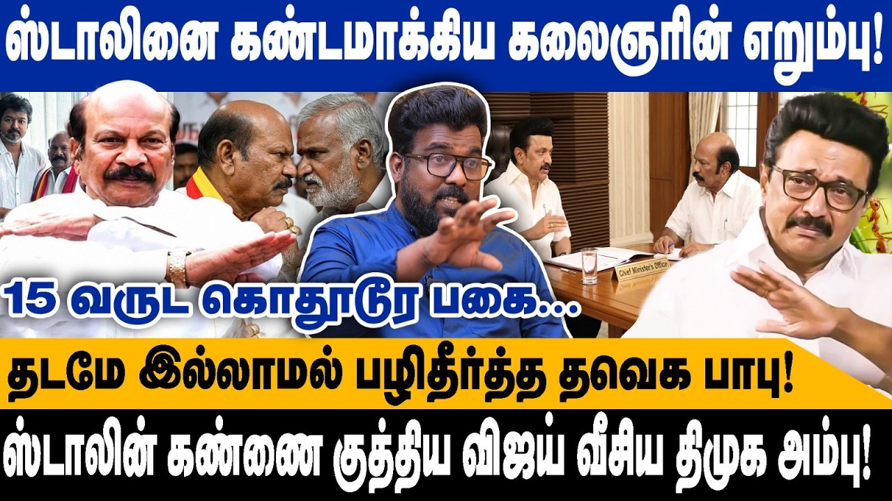 ஸ்டாலினை கண்டமாக்கிய கலைஞரின் எறும்பு! | தடமே இல்லாமல் பழிதீர்த்த தவெக பாபு! | Nellai Siva interview