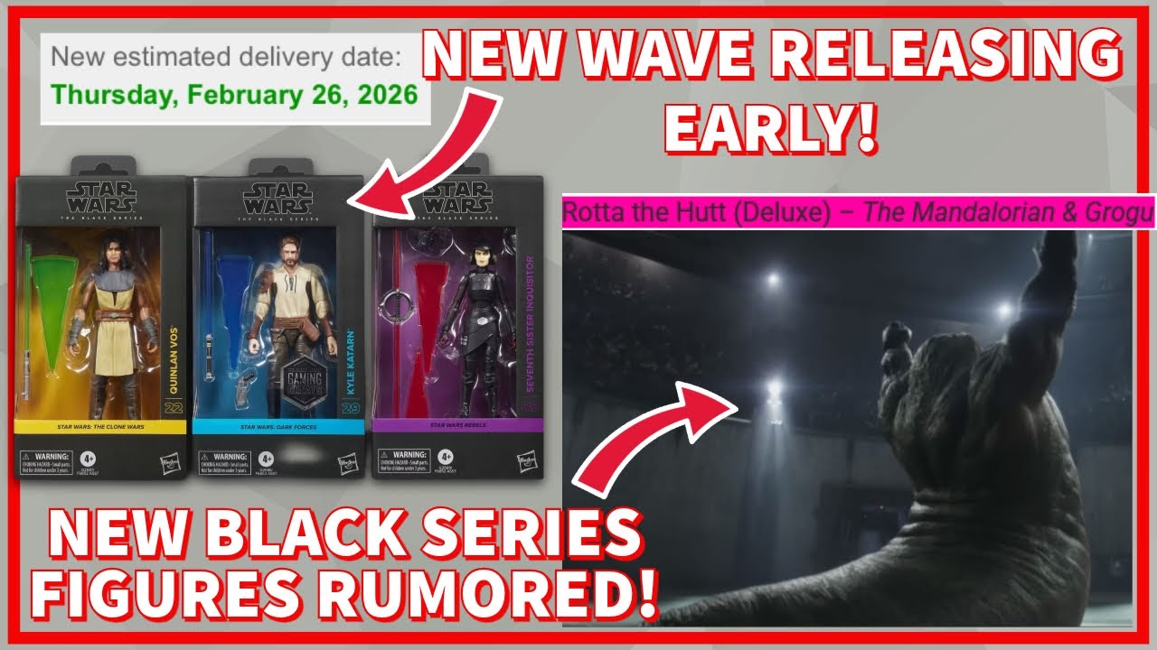 HUGE Black Series News! Rotta The Hutt Rumored! New Wave Releasing Early & More! 