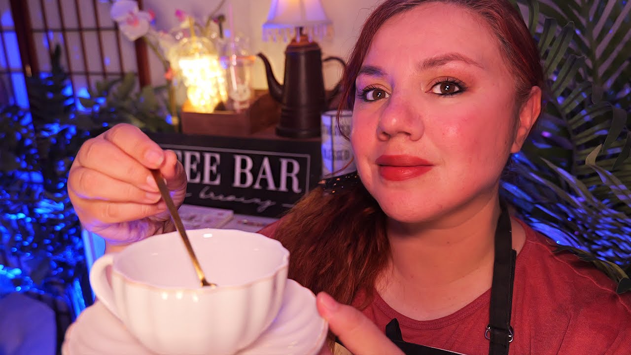 ASMR CAFETERIA Relajante Roleplay 🍵 Servicio Completo 🍵