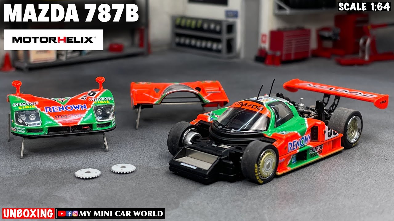 『MY MINI CAR WORLD』UNBOXING MOTORHELIX 1/64 MAZDA 787B