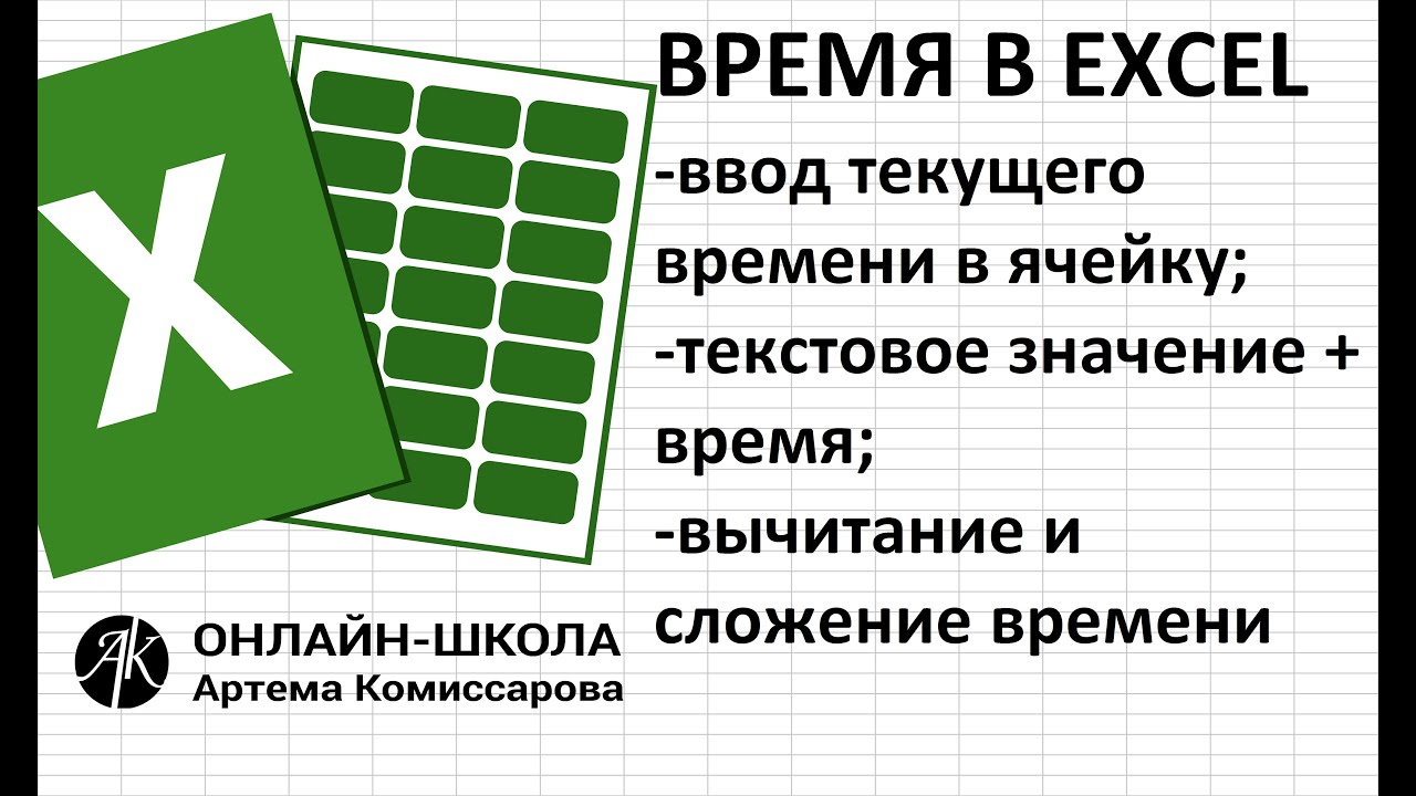 Время (ввод текущего времени, сложение и вычитание времени, текстовое значение+время)