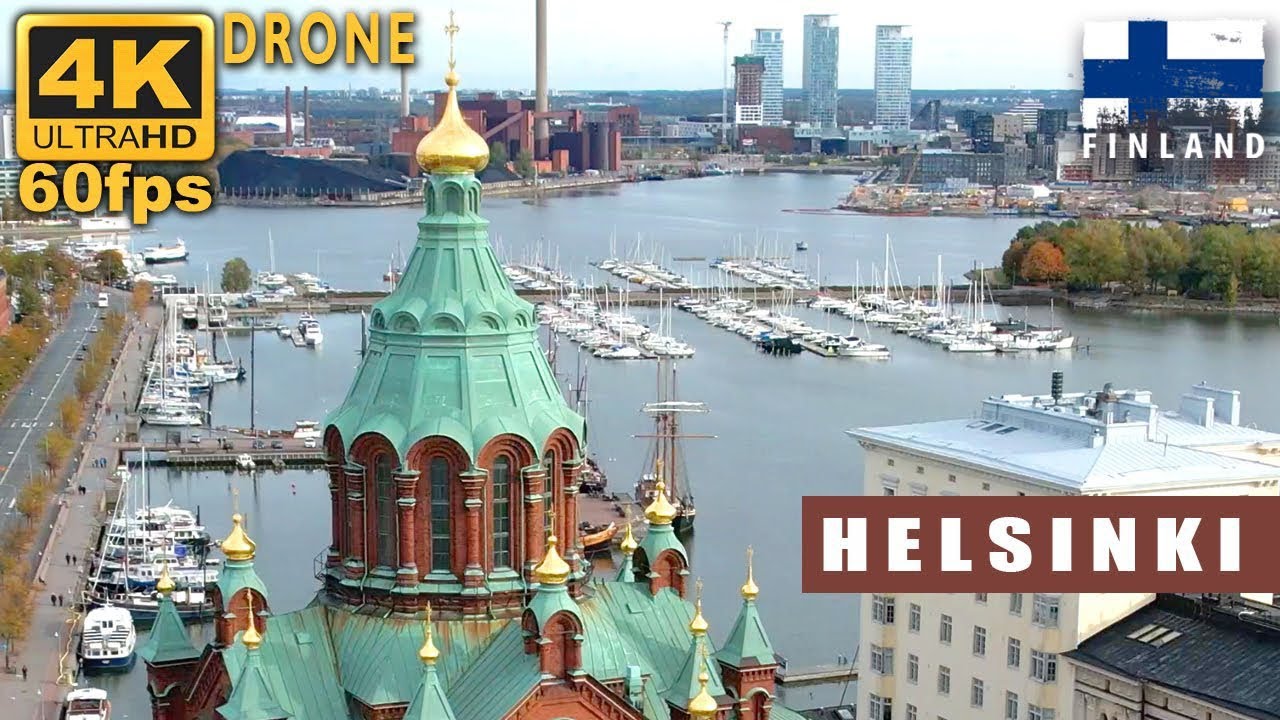 🇫🇮 HELSINKI KATAJANOKKA - KRUUNUNHAKA 🚁 Helsinki's old neighborhoods with wonderful aerial videos.