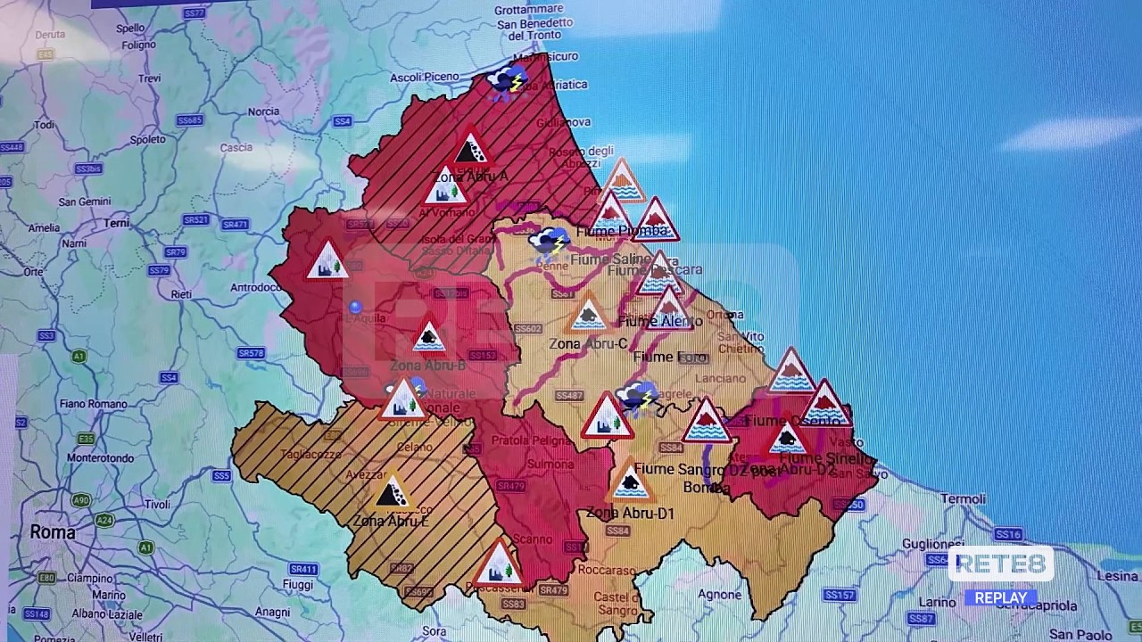 Maltempo Abruzzo - La Regione chiede lo stato di emergenza