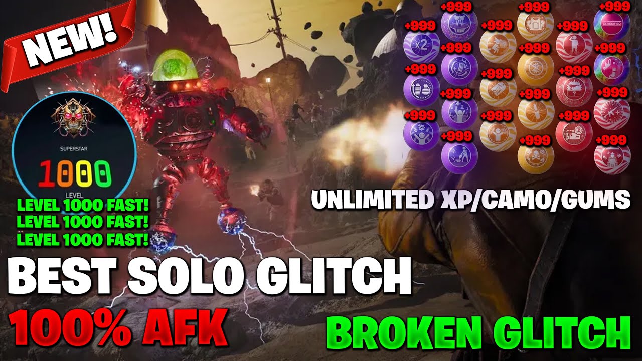 *NEW* FULL AFK GLITCH AFTER PATCH | EASY SOLO XP GLITCH | BO7 Zombies | UNLIMITED GUMS AND LVL