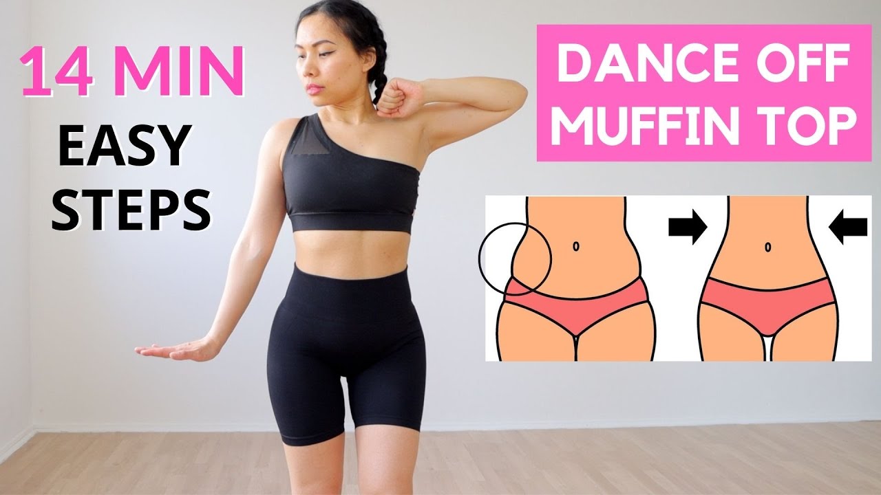 Dance off lower belly fat & muffin top, easy steps for beginners, standing cardio fat burn 🔥