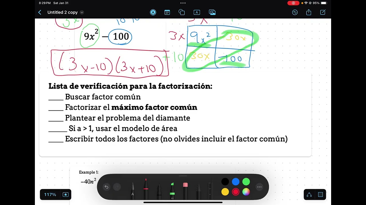 Unidad 4 Video de Repaso #1 Factorizar diferencia de cuadros