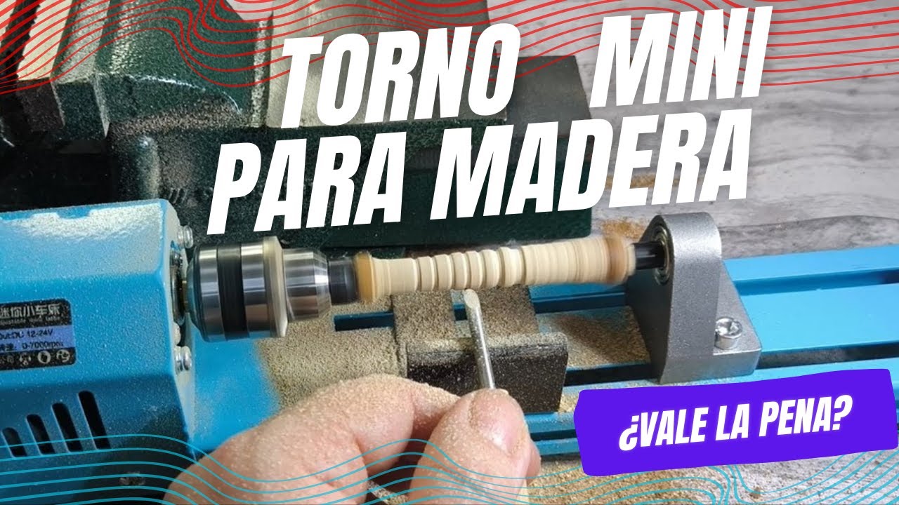 UNBOXING y PRUEBAS de un NUEVO TORNO para MADERA.